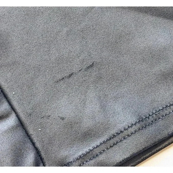 Onzie Black Brown Faux Leather Cropped Mesh Leggings Size Small Medium Yoga - Picture 4 of 7